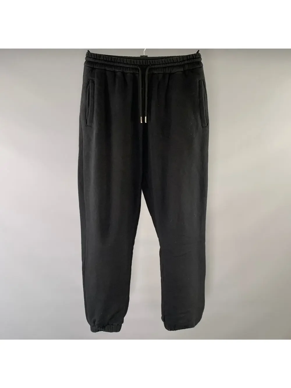 GUCCI Size L Black Cotton Sweatpants Casual Pants